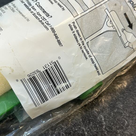 2005 NEW 3M Scotch‎ Brite Roller Mop Refill Cleaning & Scrubber Double Sided - Picture 7 of 8